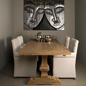 Massief houten eettafels