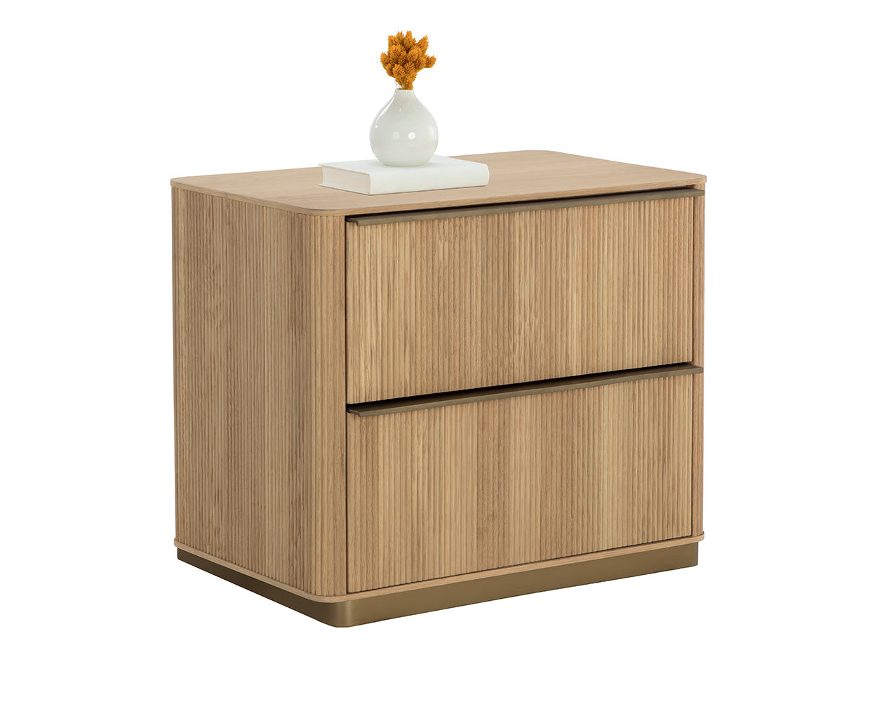 Afdekplaat | Onderkast 2 laden symmetrisch verticaal gefreesd | 80x46x52 - Hover