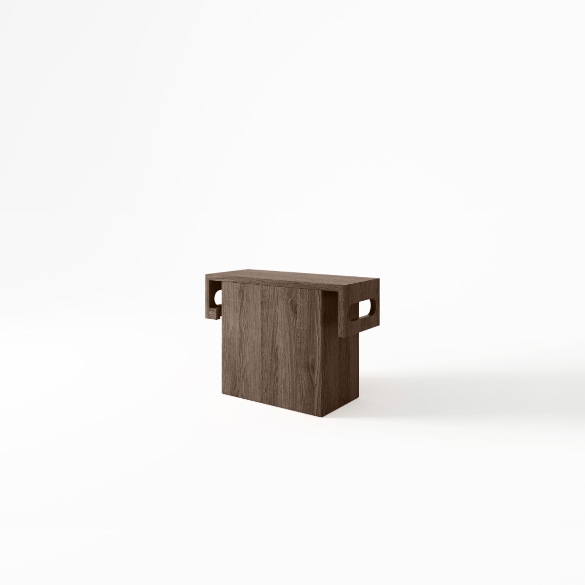 Zwevend fonteinmeubel James, massief eiken toilet kastje van 60x25x50 cm, met beschermende afwerking en op maat te maken in verschillende kleuren. - Hover