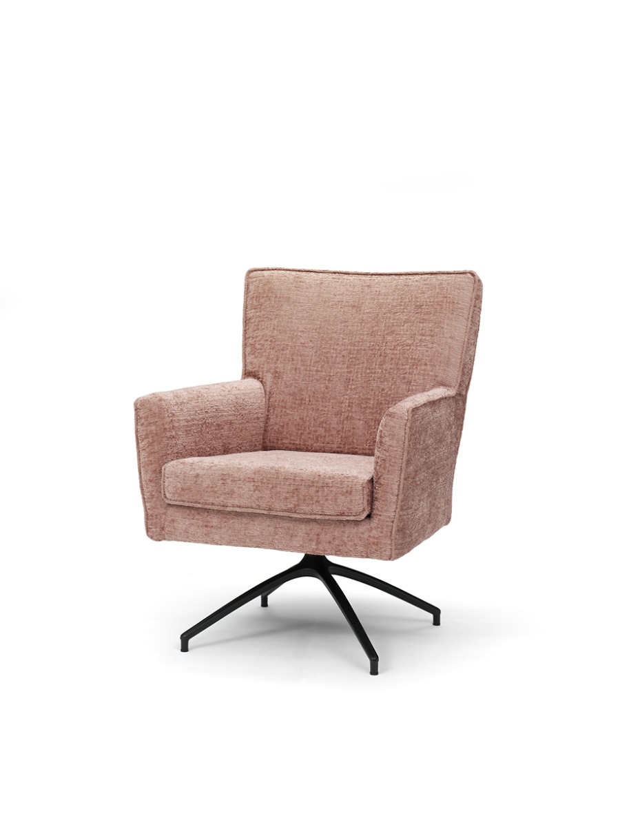 Teakea Achill fauteuil met draaipoot of vaste poot, moderne designfauteuil in stof of leder – stijlvol en comfortabel

 - Hover