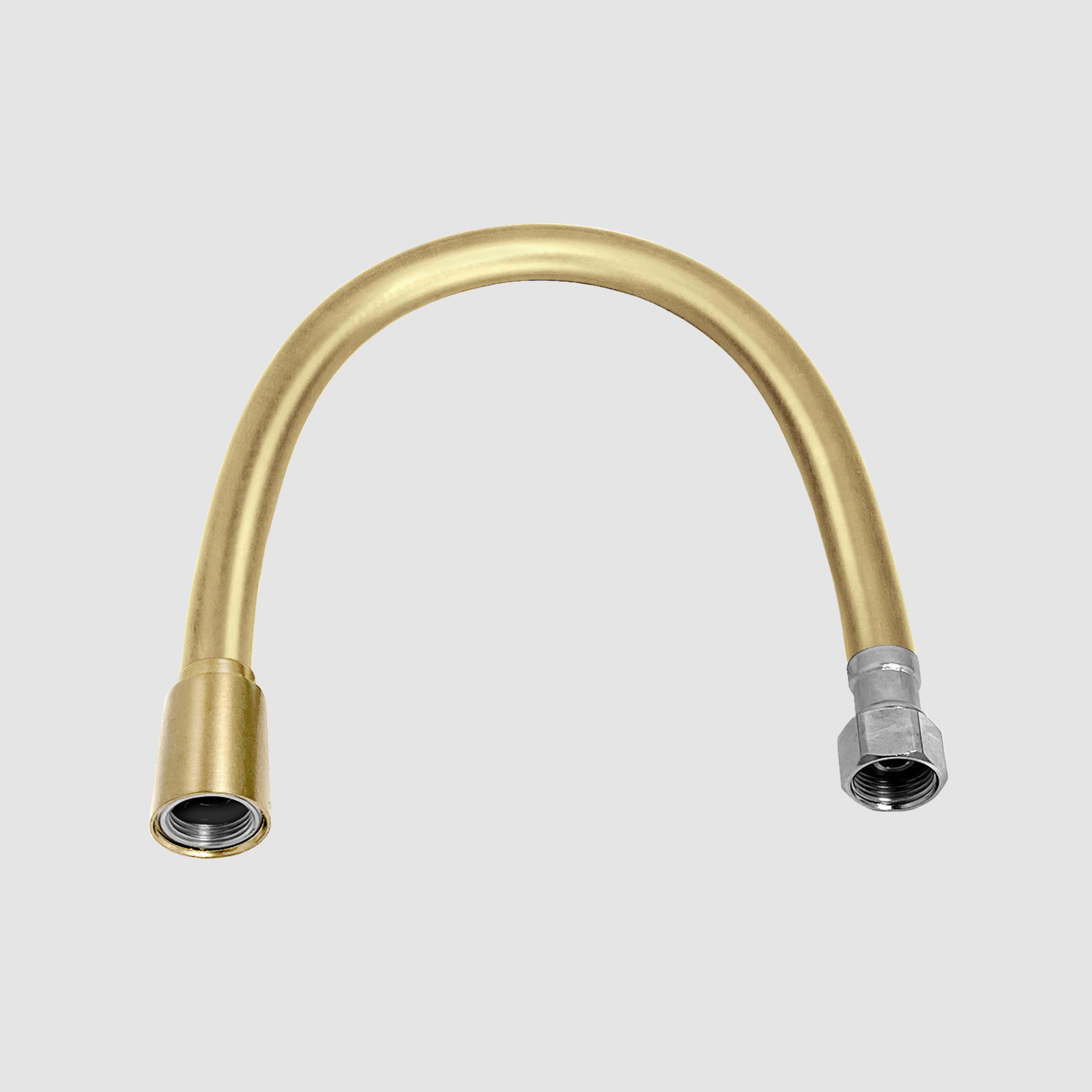 Aansluitslang 30cm, pvc,2x binnendr.3/8", goud geborst. PVD - alternate view