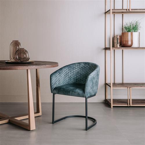 Pellaro Armstoel - Fabric Adore 31 Grey Blue - Hover