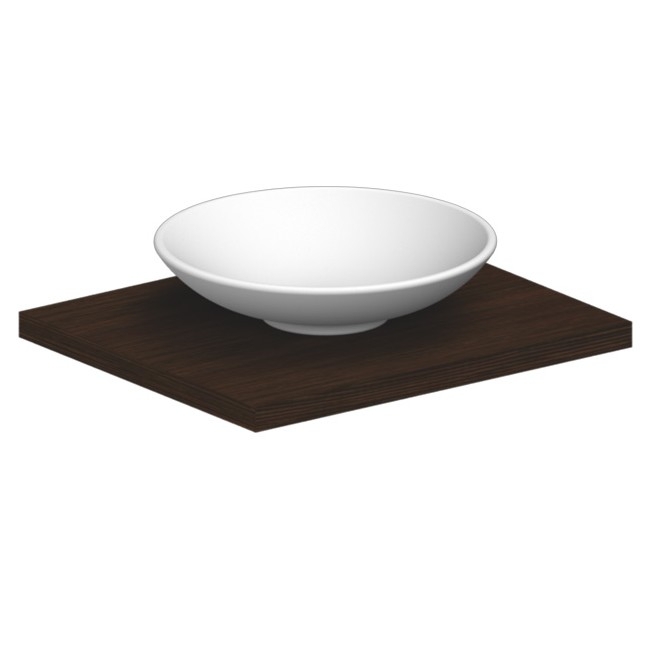 Blinq Ispra opzetwastafel bol vlak 46cm - Hover