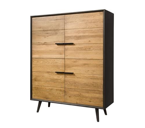 Bresso Kabinet | 4 Deurs | 130x45x190 - TWR-BM0273 - Hover