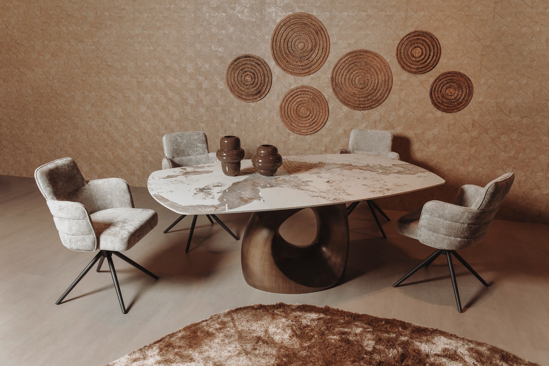 Castello Eetkamertafel 200 cm – Luxe en Ruimtelijke Tafel | Tower Living - Hover