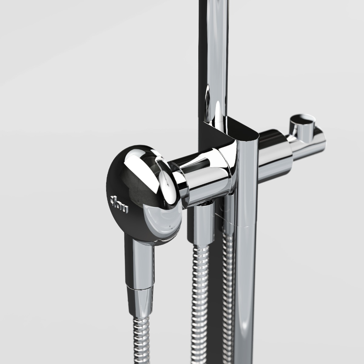 Clou - Kaldur Handdouche, Chroom, Met 1/2" Aansluiting, Universeel Toepasbaar - Hover