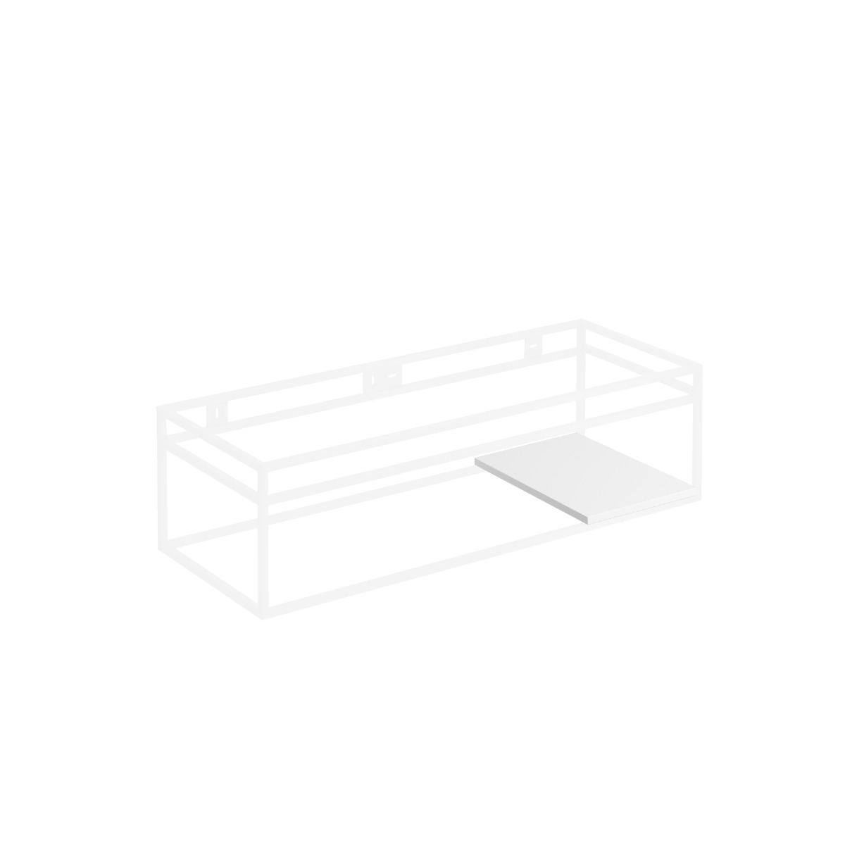 Clou - (New) Wash Me Frame Inleg Planchet 27cm, Mat Wit Aluite - Hover
