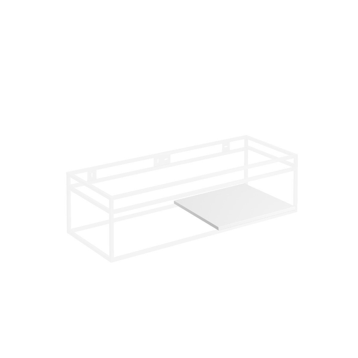Clou - (New) Wash Me Frame Inleg Planchet 47cm, Mat Wit Aluite - Hover