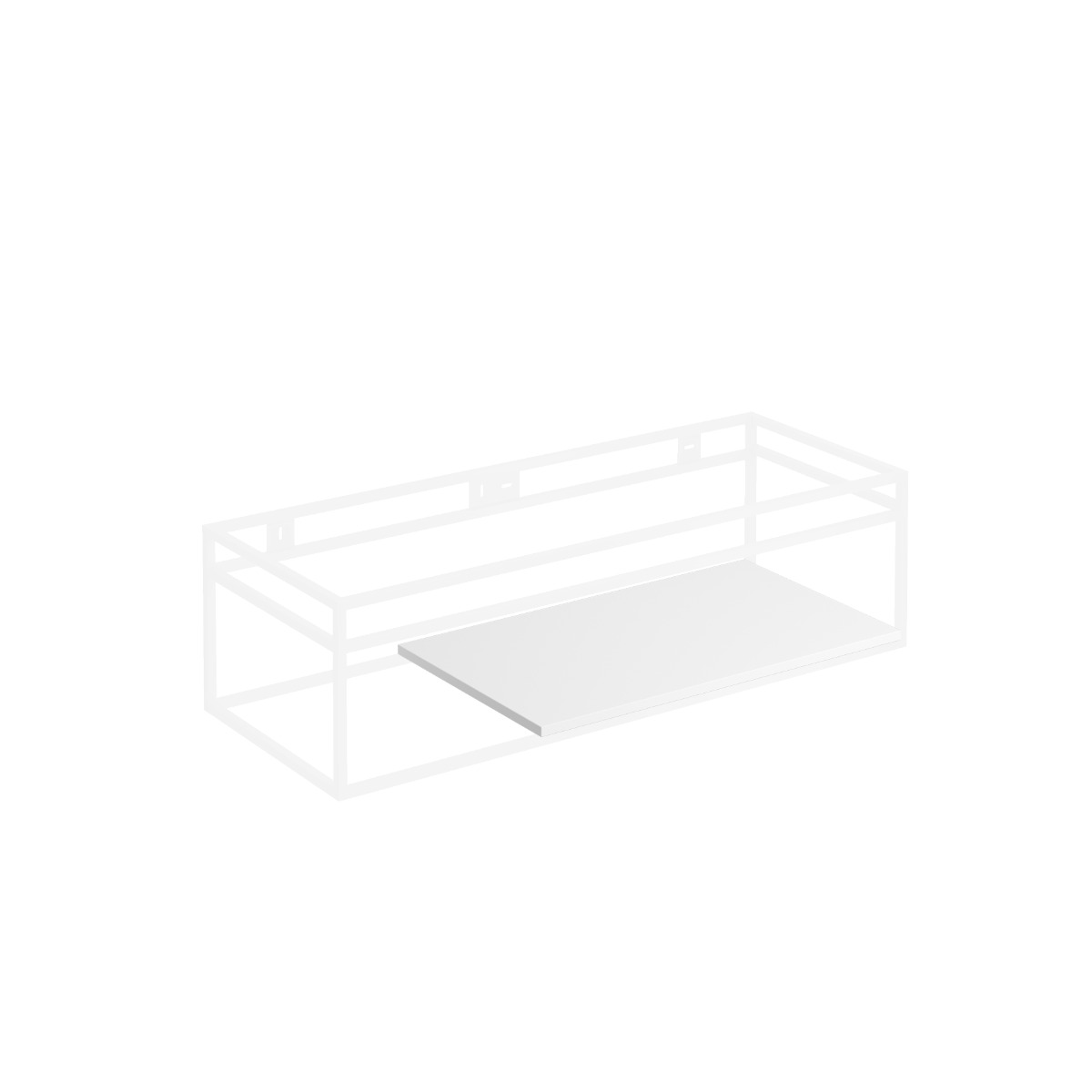 Clou - (New) Wash Me Frame Inleg Planchet 67cm, Mat Wit Aluite - Hover