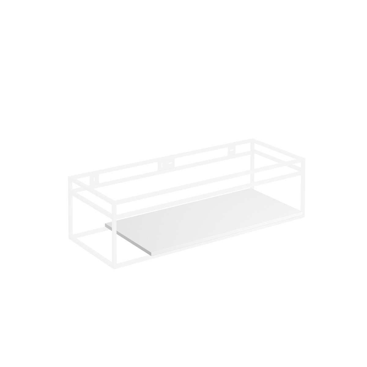 Clou - (New) Wash Me Frame Inleg Planchet 87cm, Mat Wit Aluite - Hover