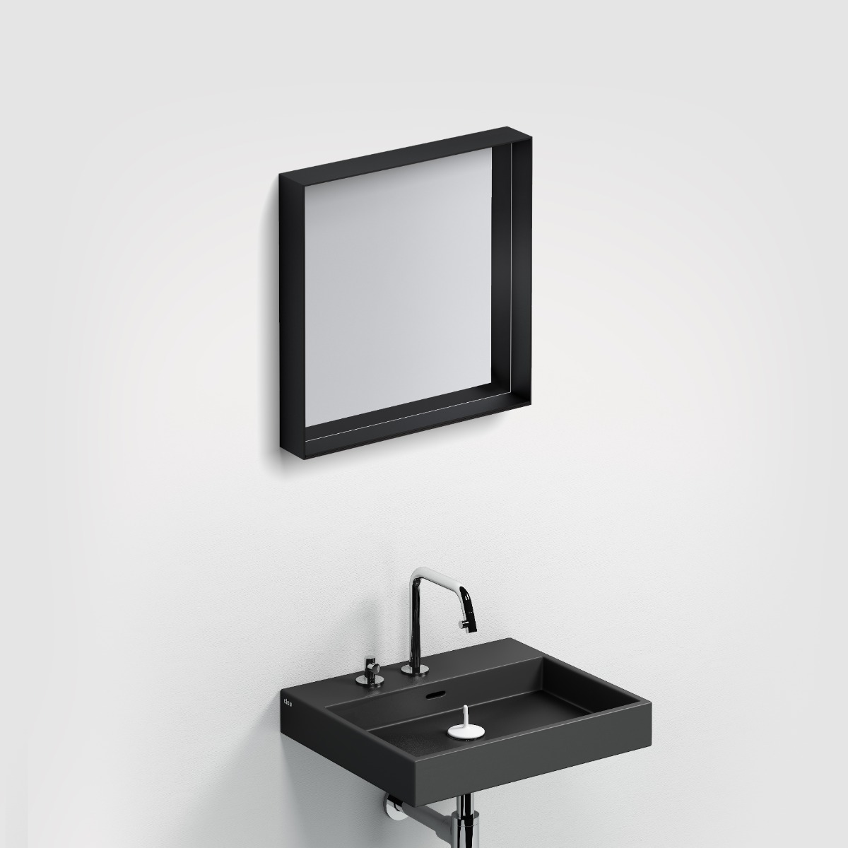 Clou - Look At Me Mat Zwart, Met Ophangsysteem, Met Glazen Planchet - Hover