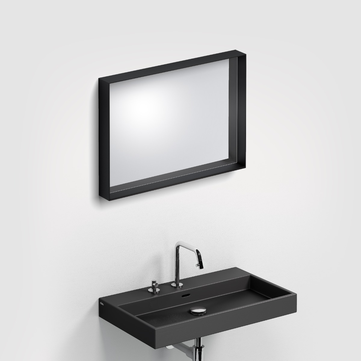 Clou - Look At Me Mat Zwart, Met Ophangsysteem, Met Glazen Planchet - Hover
