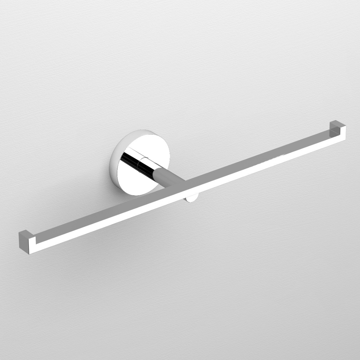 Clou - Flat Toiletrolhouder, Dubbel, Chroom - Hover