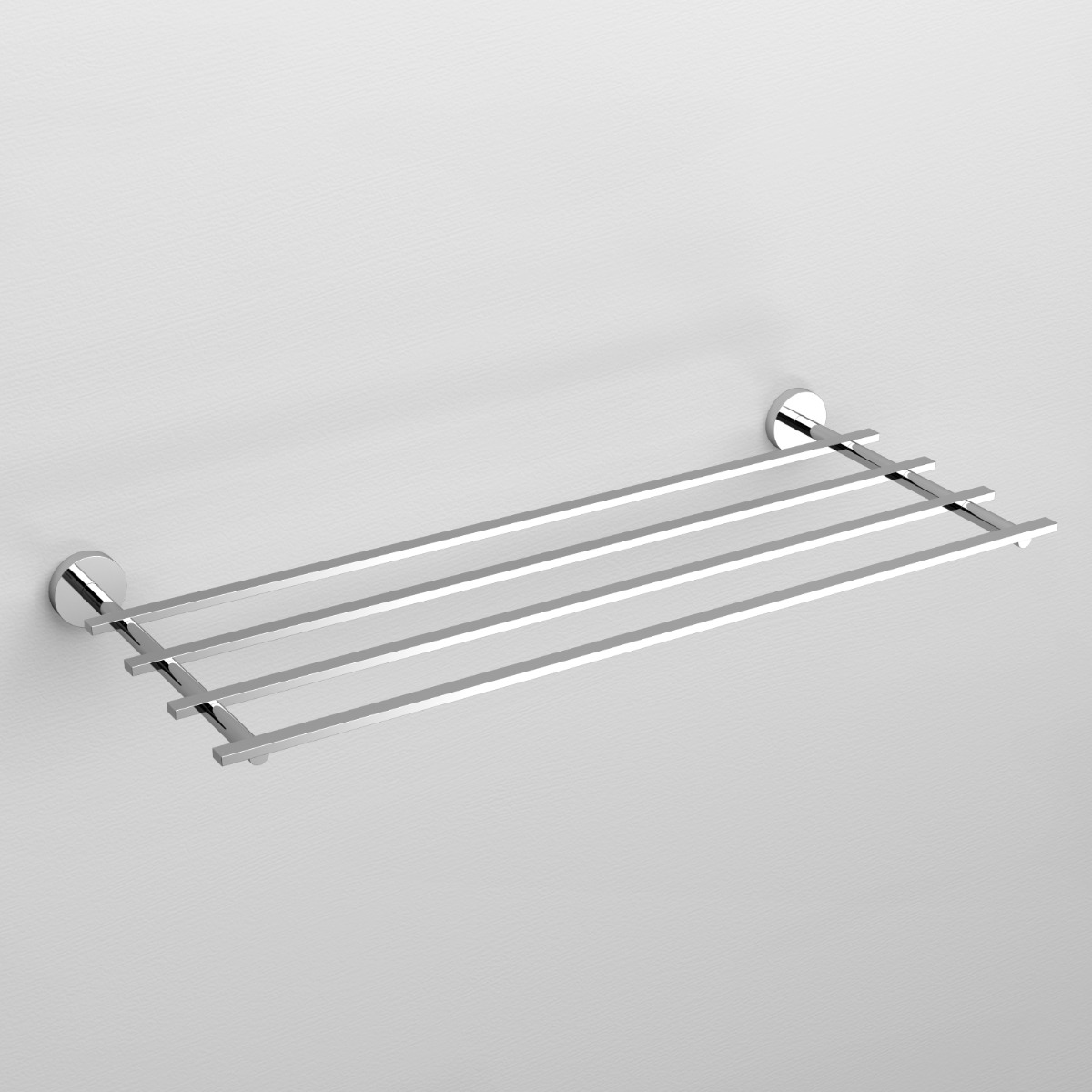 Clou - Flat Handdoekstapelrek 60cm, Chroom - Hover