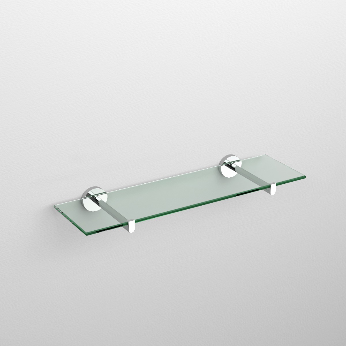 Clou - Flat Planchet 45cm, Chroom En Helder Glas - Hover