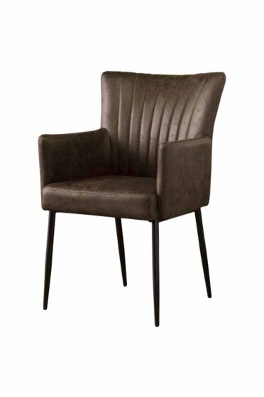 Toledo armchair | 63x56x89 | Donkerbruin - TWR-Toledo-ac-NC0022