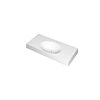 Ink Smooth Wastafel polystone midden met 1 kraangat mat wit 1000x450x90mm (bxdxh)
