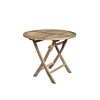 Teak Houten Tuintafel | Rond | Ø 90 Inklapbaar Teak Houten Tuintafel | Rond | Ø 90 Inklapbaar