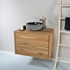 Mountain | Zwart Marmeren Waskom | 40x15 - MOUNTAIN-BLACK