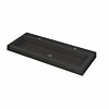 Ink Dock Wastafel Quartz met 2 kraangaten - Quartz zwart - 100x40 cm