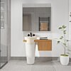 Badmeubel Kimy Oak Pedestal Wit