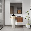Badmeubel Kimy Oak Pedestal Wit