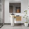 Badmeubel Kimy Oak Pedestal Wit