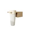 Badmeubel Kimy Oak Pedestal Wit