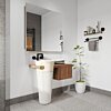 Badmeubel Kimy Oak Pedestal Wit