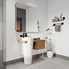 Badmeubel Kimy Oak Pedestal Wit