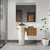 Badmeubel Kimy Oak Pedestal Wit