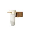 Badmeubel Kimy Oak Pedestal Wit