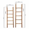 Teakhouten decoratie ladder | Naturel Teak | 50x5x175 - Decoratieladder-Teak-Naturel-175