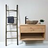 Zwevend Eikenhouten badkamermeubel Suze met Waskom | 60-120x45x60 - TK-BM-SUZE-SET