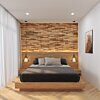1 Doos Teak Plakhout | Rustiek | 3D Wandpanelen | 1 m2 per Doos | 10 panelen