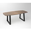 Notenhouten eettafel Duncan | 2-Trapezium Fineline Frame Black