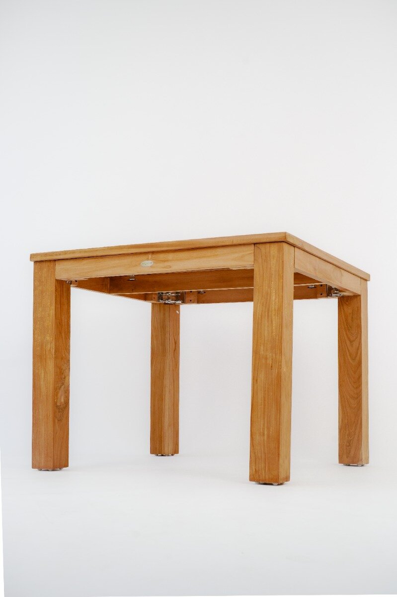 Teak tuintafel100x100 massief hout