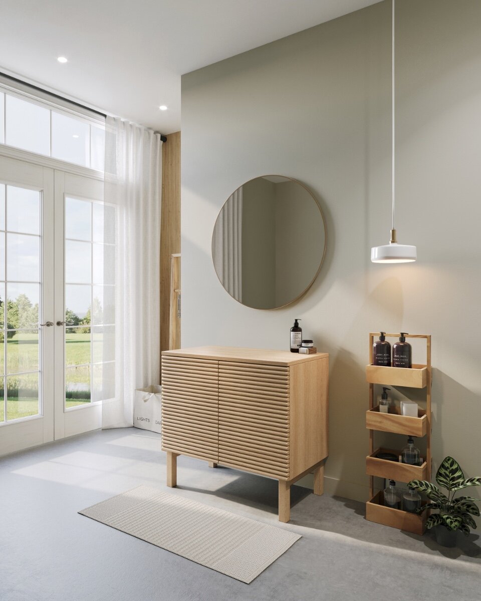 Staand badmeubel Sven, modern ontwerp, diverse kleuren, afmetingen 60-120x45x80 cm.