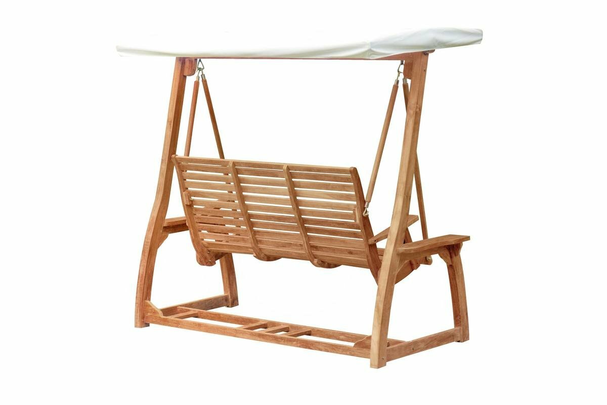 Teak Schommelbank | 3 a 4 zits 150 breed  - SB 044 - 150