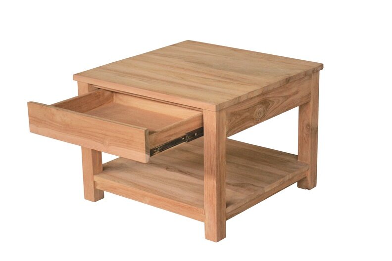 Cube - Teak Bijzettafel | 60x60x45 - NV06