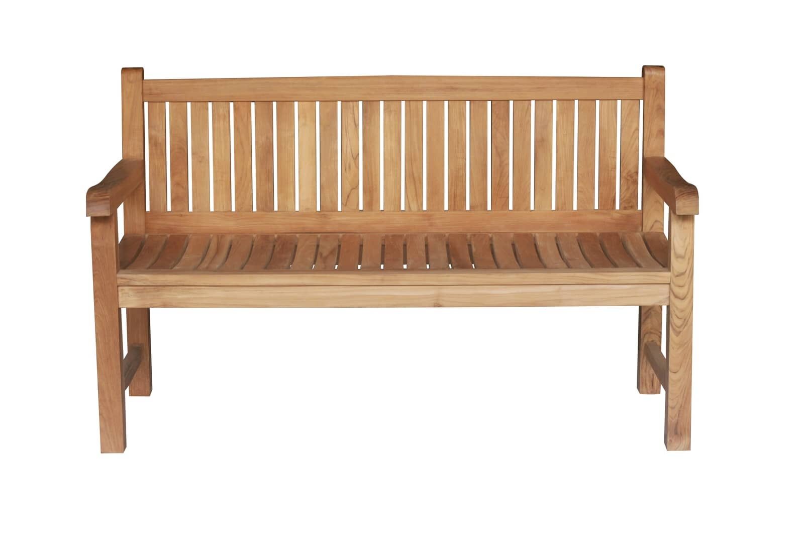 Balmoral Teak Tuinbank | 150 breed | 3 Persoons - DEVI-TB-BALMORAL-150