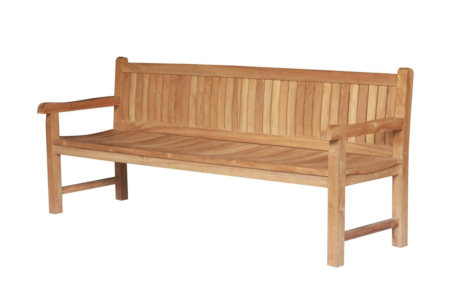 Teakhouten Tuinbank Balmoral| 220 60x92 ( Rug )  | 5 Persoons Bank - DEVI-TB-BALMORAL-220