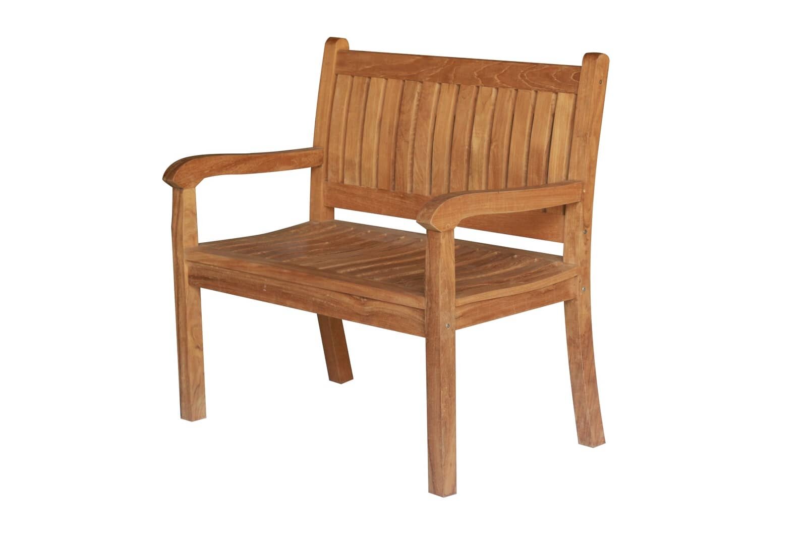 Teakea Beaufort -Teakhouten Tuinbank 2 Persoons -100x57x97  - DEVI-TB-BEAUFORT-100