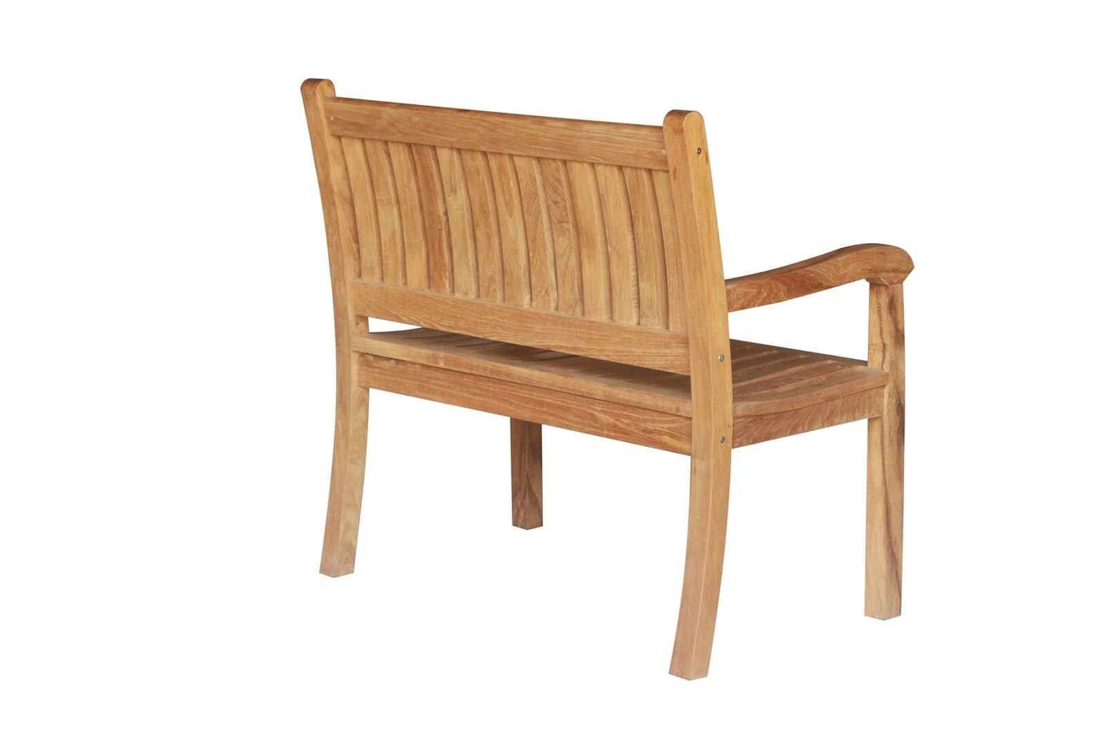 Teakea Beaufort -Teakhouten Tuinbank 2 Persoons -100x57x97  - DEVI-TB-BEAUFORT-100