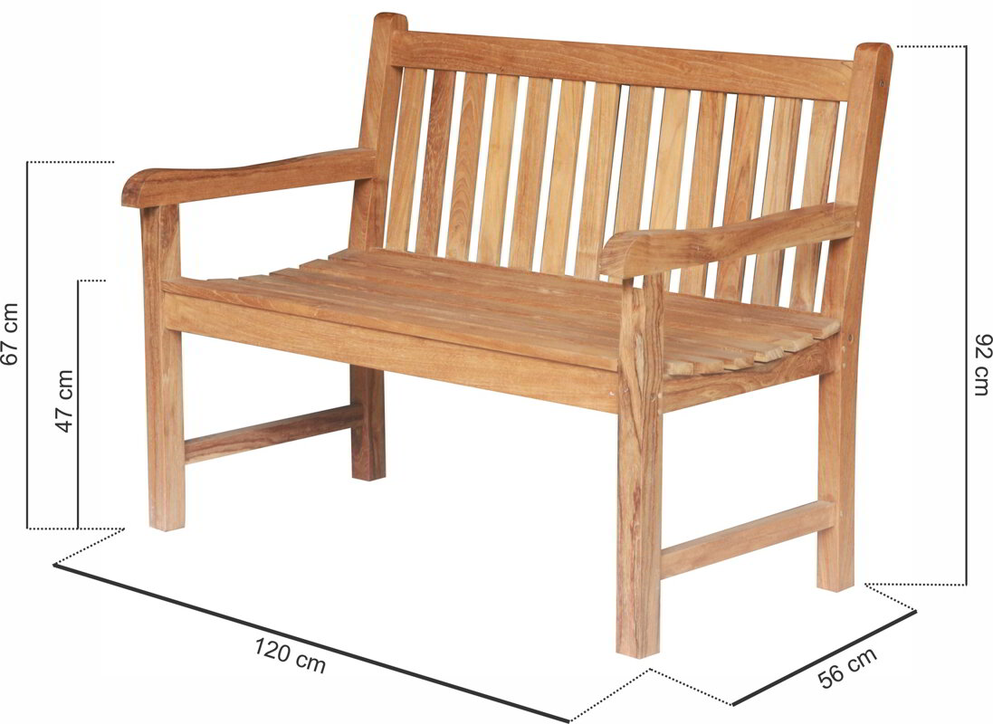 Windsor Teak Tuinbank | 120 breed - SB001