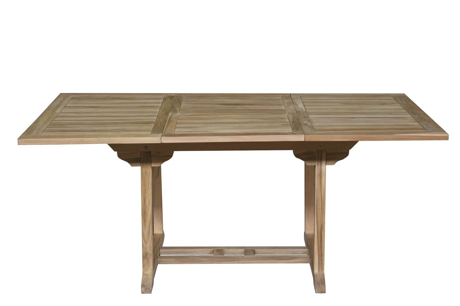 Tuintafel Teakhout| Rechthoekig Uitschuifbaar| 120<>180x100x75 - DEVI-ST002-Recht