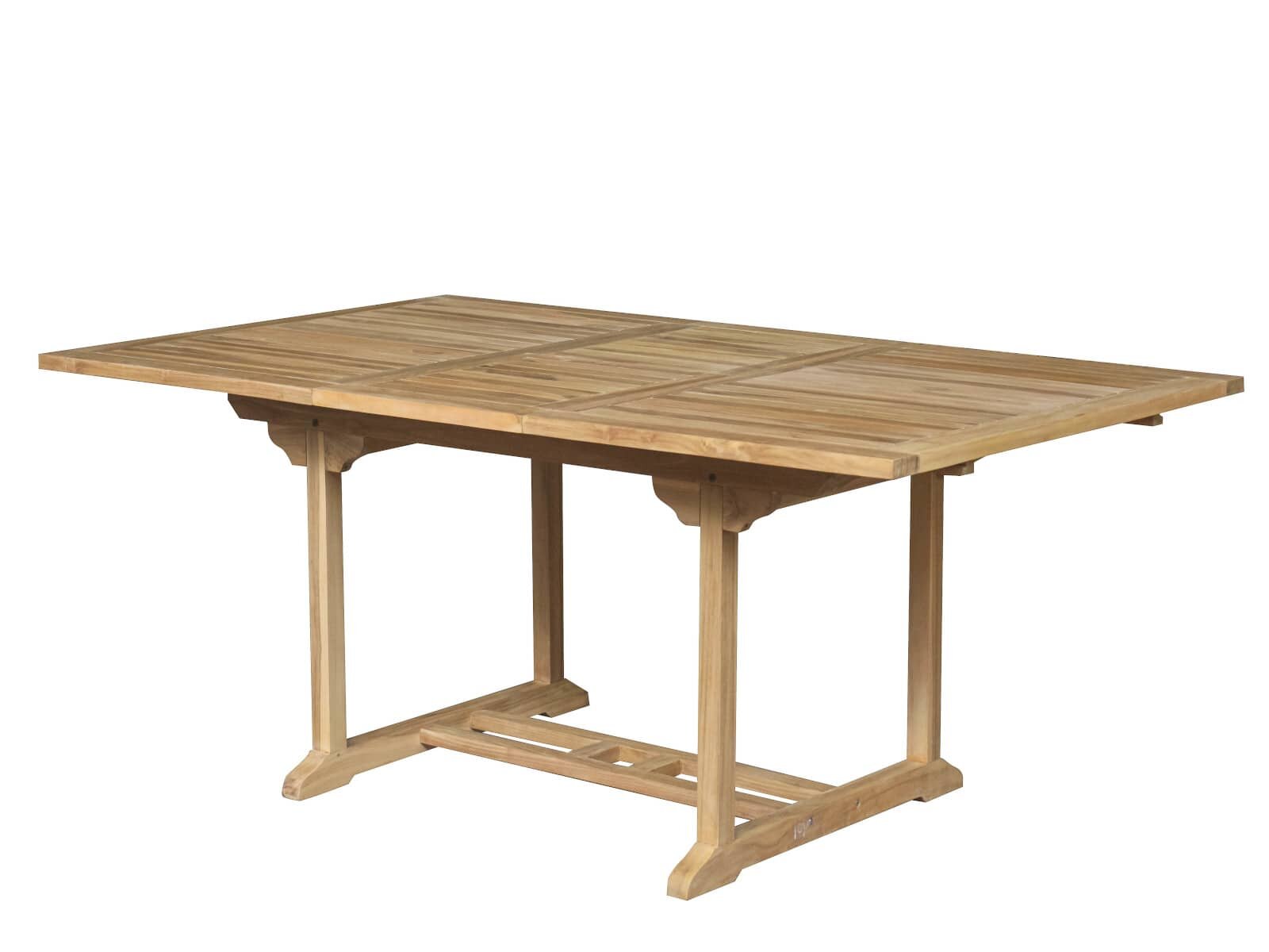 Teakhouten Uitschuifbare Tuintafel | Rechthoekig | 150-200x100x75 - ST006