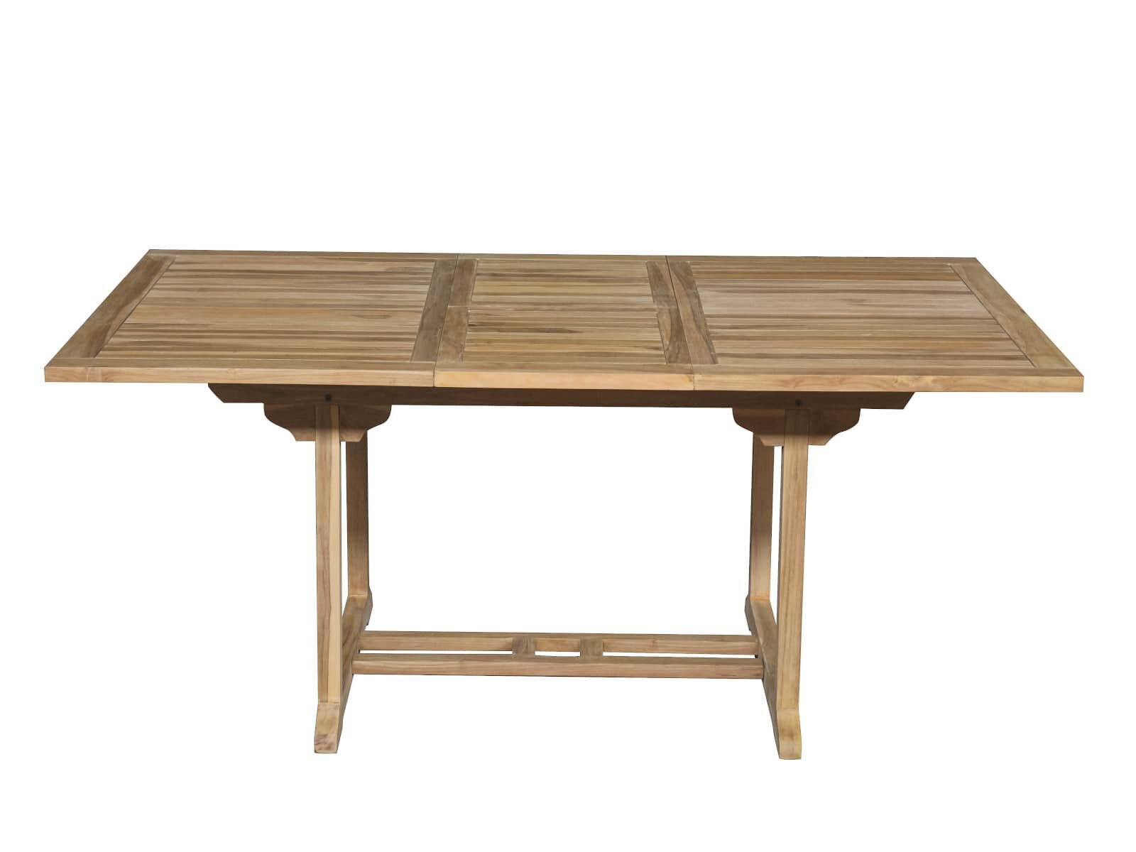 Teakhouten Uitschuifbare Tuintafel | Rechthoekig | 150-200x100x75 - ST006