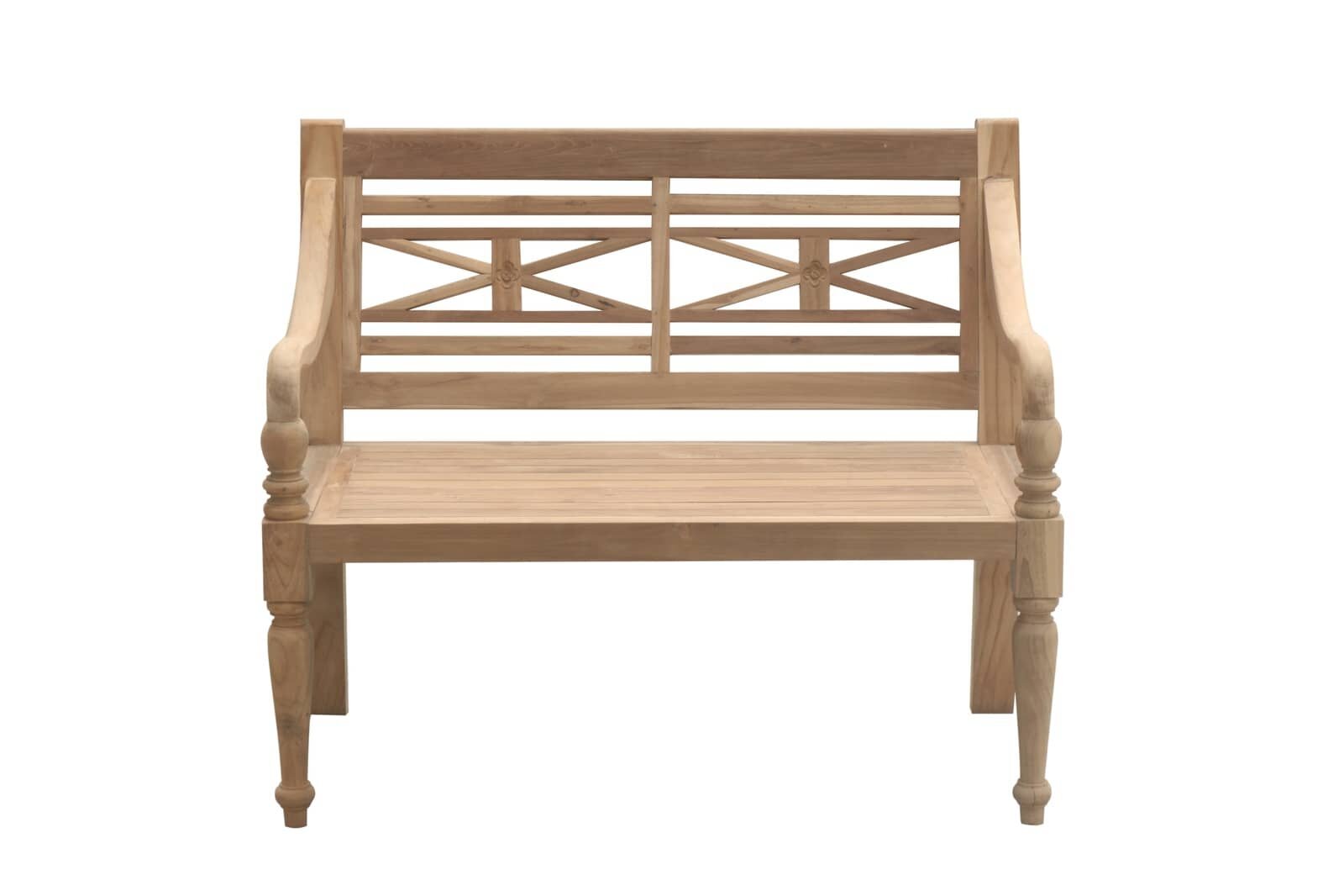 Teak Stationsbank | 100 breed | Gerecycled Teak - SAP-SB019-R