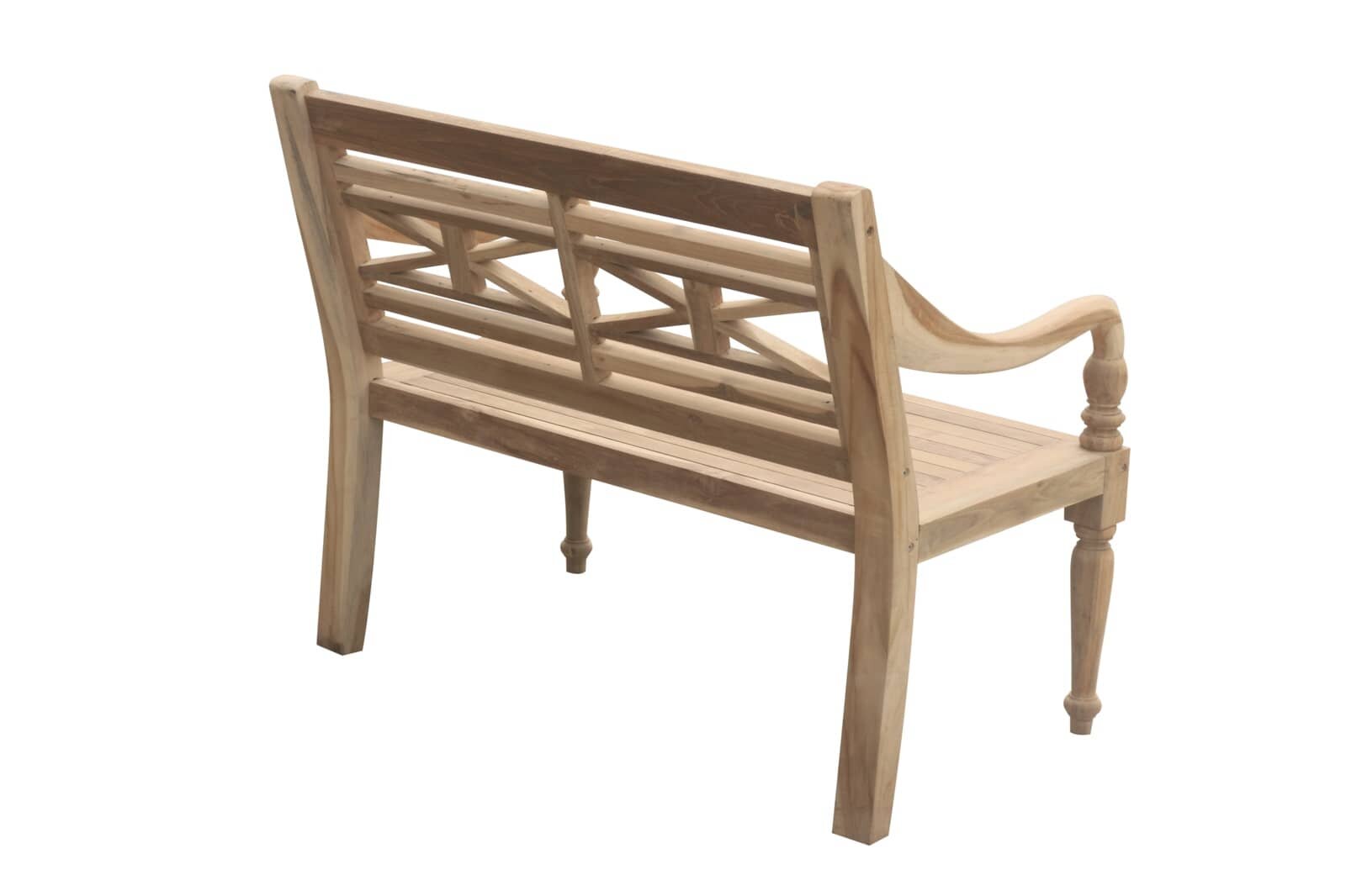 Teak Stationsbank | 100 breed | Gerecycled Teak - SAP-SB019-R